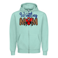 Seafoam wrestling mom Zipper Hoodie - Zillion Design Studio
