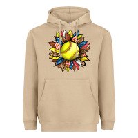 Mushroom softball sunflower Heavyweight Hoodie - HRA Design Shop