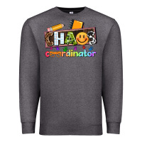 Charcoal Heather teacher chaos coordinator Premium Sweatshirt - AdoDesignShop