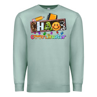 Seafoam teacher chaos coordinator Premium Sweatshirt - AdoDesignShop