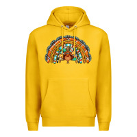 Lemon turquoise thanksgiving turkey rainbow Premium Hoodie - Jasminsmagicworld