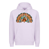 Lilac turquoise thanksgiving turkey rainbow Premium Hoodie - Jasminsmagicworld