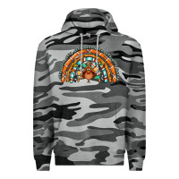 Slate Camo turquoise thanksgiving turkey rainbow Premium Hoodie - Jasminsmagicworld