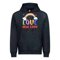 Navy all for love and love for all Urban Hoodie - MaliasSmallBusiness