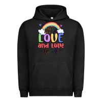 Pigment Black all for love and love for all Urban Hoodie - MaliasSmallBusiness