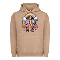 Pigment Burro all for love and love for all Urban Hoodie - MaliasSmallBusiness