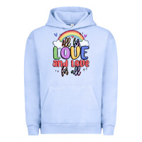 Pigment Grape Ice all for love and love for all Urban Hoodie - MaliasSmallBusiness