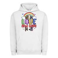 Pigment Lunar Rock all for love and love for all Urban Hoodie - MaliasSmallBusiness
