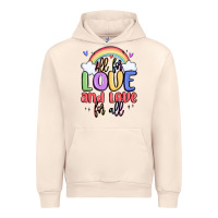 Sandshell all for love and love for all Urban Hoodie - MaliasSmallBusiness