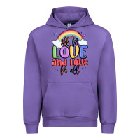 Tulip all for love and love for all Urban Hoodie - MaliasSmallBusiness