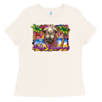 Bone hello summer camel at the beach Ladies Tee - BarkalooDesign