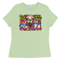 Matcha hello summer camel at the beach Ladies Tee - BarkalooDesign