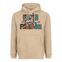 Mushroom faith family freedom Heavyweight Hoodie - CowhideDigitalArt