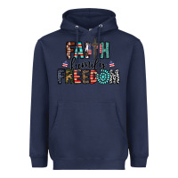 Navy faith family freedom Heavyweight Hoodie - CowhideDigitalArt