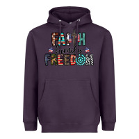 Plum faith family freedom Heavyweight Hoodie - CowhideDigitalArt