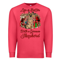 Cardinal Christmas life is better with a german shepherd Premium Sweatshirt - JahusDesignShop