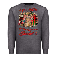Charcoal Heather Christmas life is better with a german shepherd Premium Sweatshirt - JahusDesignShop