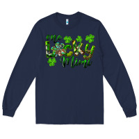 Navy st. patricks day one lucky mimi Long Sleeve Tee - RanaPortraitStore