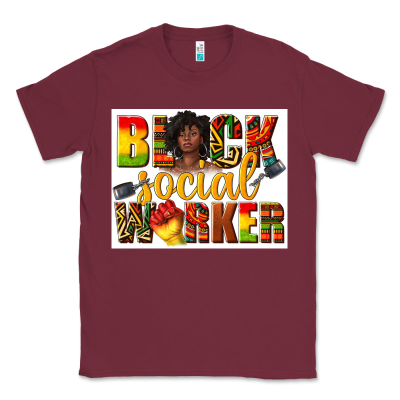 Black Social Worker Classic Tee by texasbilliewilder | Teevron