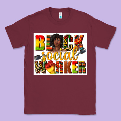 Classic Tee black social worker