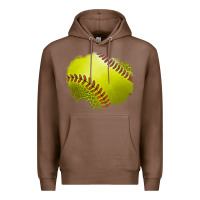 Chestnut leopard softball patch Premium Hoodie - Jasminsmagicworld