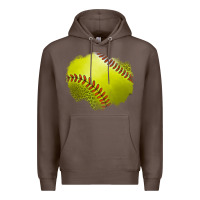 Coffee leopard softball patch Premium Hoodie - Jasminsmagicworld