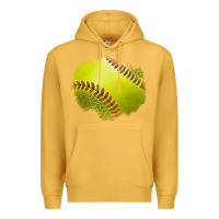 Mustard leopard softball patch Premium Hoodie - Jasminsmagicworld
