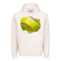 Pale Pink leopard softball patch Premium Hoodie - Jasminsmagicworld