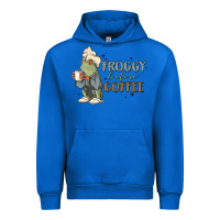 Cobalt froggy before coffee Urban Hoodie - MaliasSmallBusiness