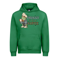 Emerald froggy before coffee Urban Hoodie - MaliasSmallBusiness