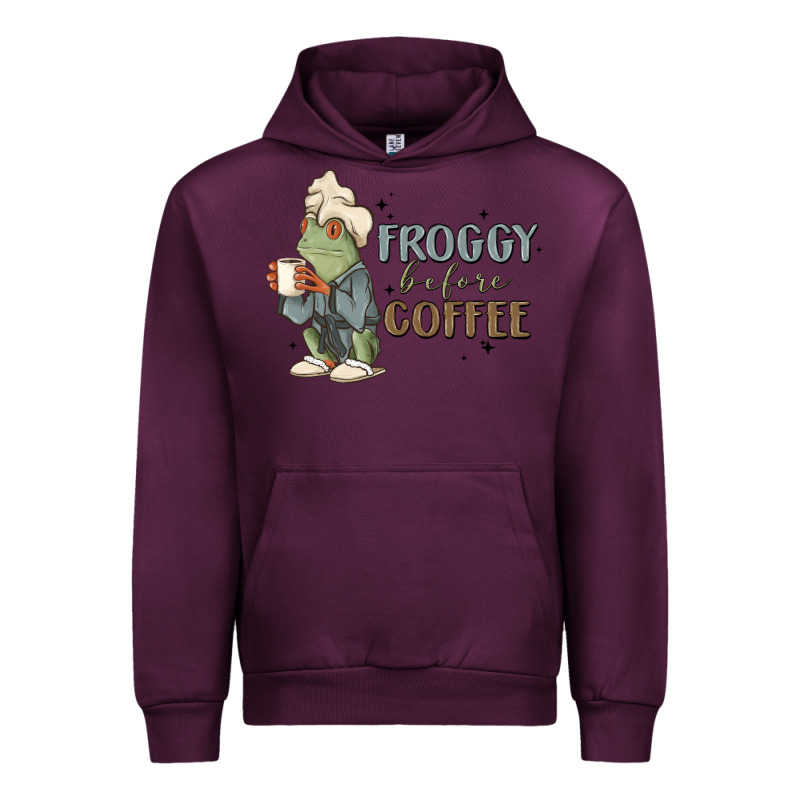 Froggy Before Coffee Urban Hoodie by MaliasSmallBusiness | Teevron