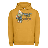 Pigment Peanut Butter froggy before coffee Urban Hoodie - MaliasSmallBusiness