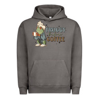 Pigment Tornado froggy before coffee Urban Hoodie - MaliasSmallBusiness