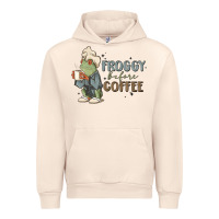 Sandshell froggy before coffee Urban Hoodie - MaliasSmallBusiness