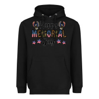 Black happy memorial day Heavyweight Hoodie - CowhideDigitalArt