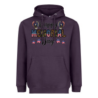 Plum happy memorial day Heavyweight Hoodie - CowhideDigitalArt