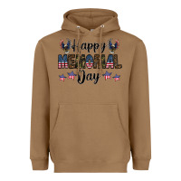 Toasted Coconut happy memorial day Heavyweight Hoodie - CowhideDigitalArt