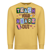 Antique Gold teach your heart out Premium Sweatshirt - AdoDesignShop