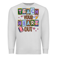 Dove Grey teach your heart out Premium Sweatshirt - AdoDesignShop