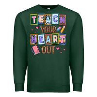 Sports Green teach your heart out Premium Sweatshirt - AdoDesignShop