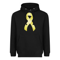 Black sarcoma or bone cancer ribbon Heavyweight Hoodie - FaDigitalArtStudio