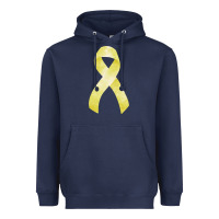 Navy sarcoma or bone cancer ribbon Heavyweight Hoodie - FaDigitalArtStudio