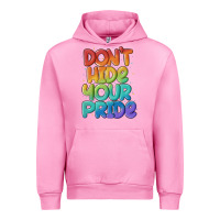 Fuchsia Pink dont hide your pride Urban Hoodie - MaliasSmallBusiness