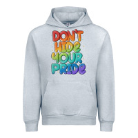 Heather Grey dont hide your pride Urban Hoodie - MaliasSmallBusiness