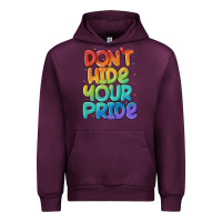 Mauve Wine dont hide your pride Urban Hoodie - MaliasSmallBusiness