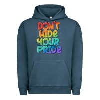 Pigment Midnight Navy dont hide your pride Urban Hoodie - MaliasSmallBusiness