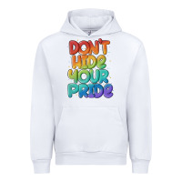 White dont hide your pride Urban Hoodie - MaliasSmallBusiness