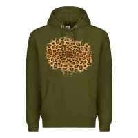 Army Green leopard patch Premium Hoodie - Jasminsmagicworld