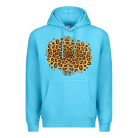 Ocean Blue leopard patch Premium Hoodie - Jasminsmagicworld