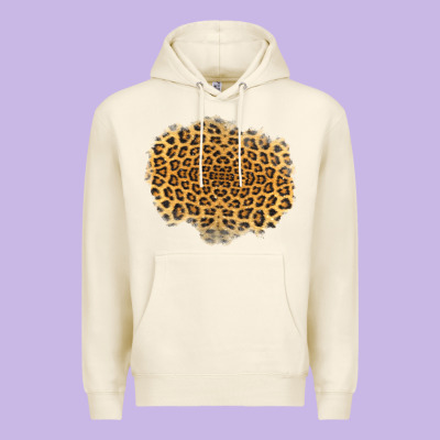 Leopard Patch Premium Hoodie Designed By Jasminsmagicworld